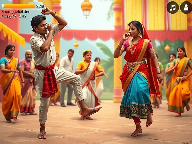 Different Indian dance styles featured in Joyful Jhumar